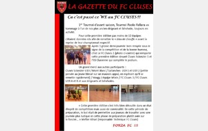 1ère Edition de la Gazette du FC CLUSES