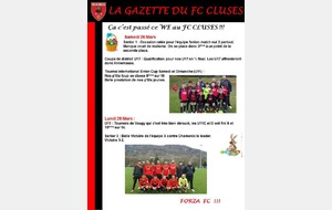 La Gazette du FC CLUSES WE de Pâques 2016