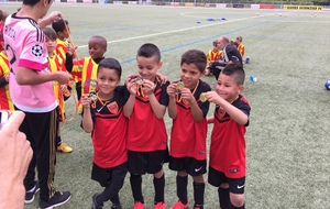 Les P'tits loups U6/U7 le 11/06/2016 au tournoi de CSFC