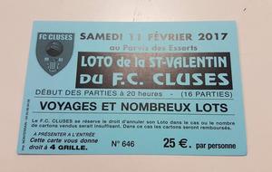 Cartes en vente : Loto de la St Valentin