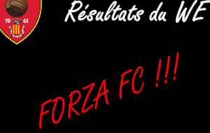 FC CLUSES Resultats du WE 29 &amp; 30 Avril 2017