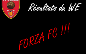 FC CLUSES Resultats du WE 5 &amp; 6 Mai 2017