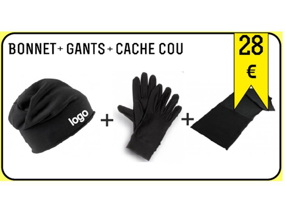 Bonnet+Gants+Cache cou - Football Club de Cluses