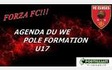 FC CLUSES AGENDA DU WE POLE FORMATION U17