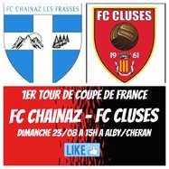 Coupe de France : Chainaz (3eme div) - FC Cluses