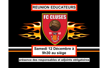 Réunion éducateurs