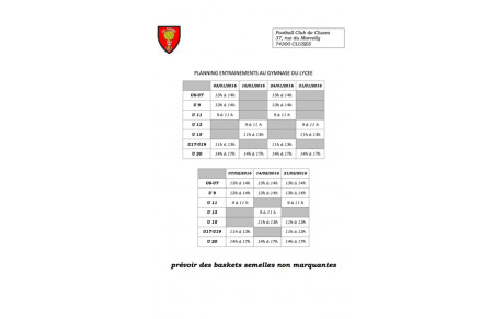 Programme Foot en Salle !