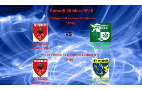 Programme du week end ! 