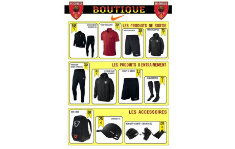 Boutique FC Cluses Saison 2016-2017