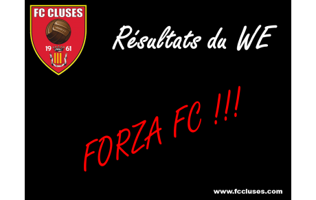 FC Cluses Résultats du WE