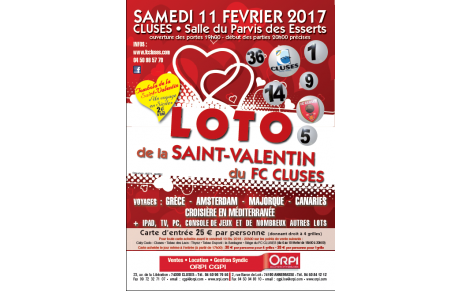 Bientôt le loto de la St Valentin